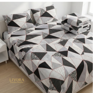 CRYSTAL KING SIZE 3 PIECE BED SHEET - CKSBS01