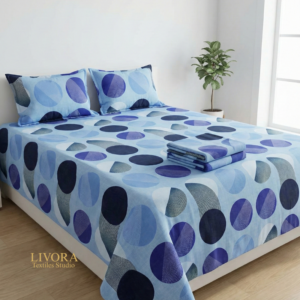 CRYSTAL KING SIZE 3 PIECE BED SHEET - CKSBS05