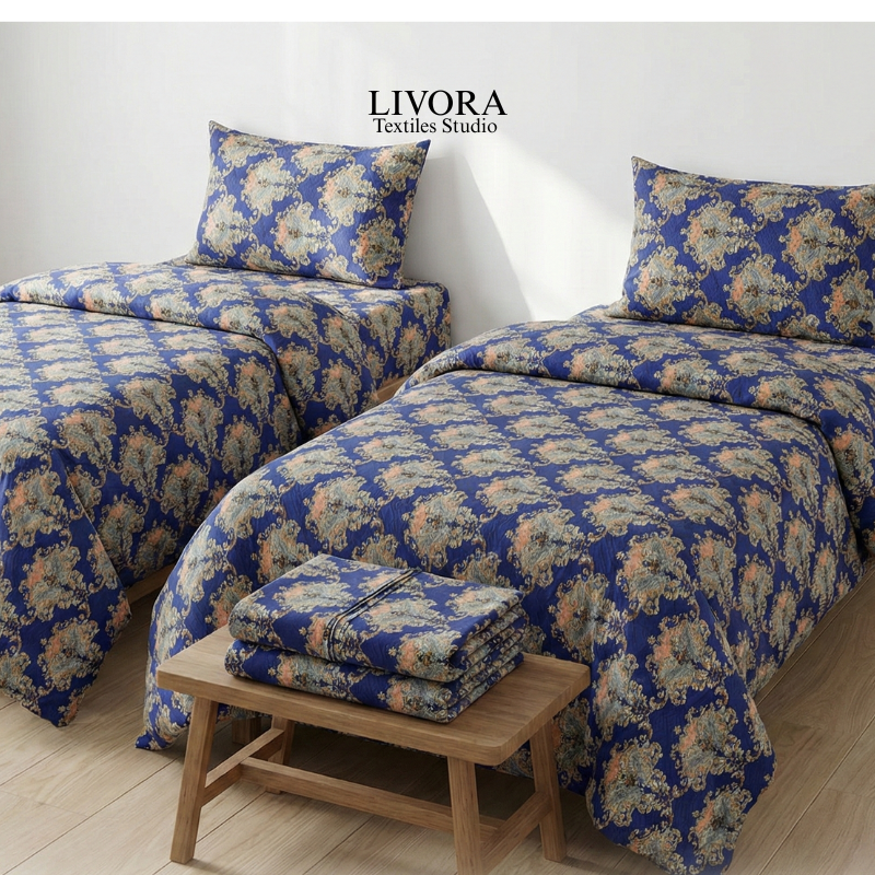 CRYSTAL SINGLE PAIR 4PC BED SHEET - CSPBS01