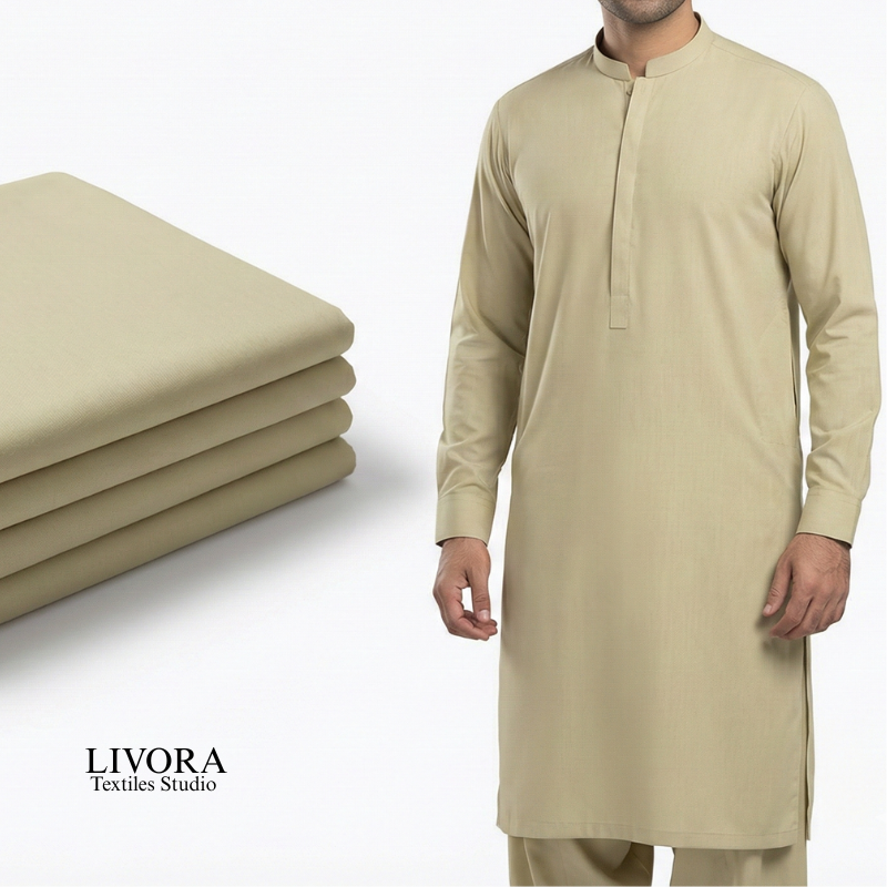 SLUB WASH AND WEAR CHINA FABRIC UNSTITCHED - SWCF01