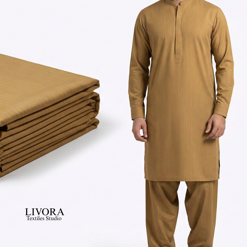 SLUB WASH AND WEAR CHINA FABRIC UNSTITCHED - SWCF02