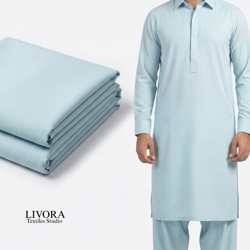 SLUB WASH AND WEAR CHINA FABRIC UNSTITCHED - SWCF06