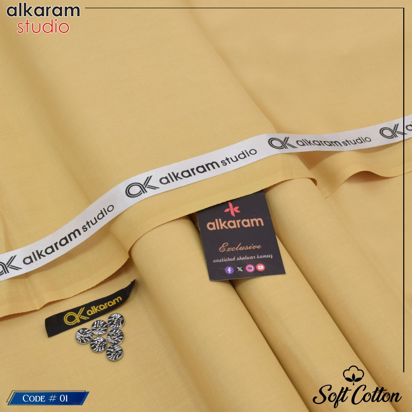 PREMIUM SOFT COTTON UNSTITCHED - PSC07